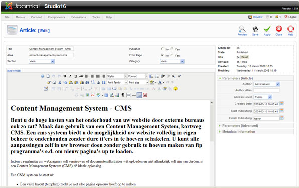 CMS Content Management System